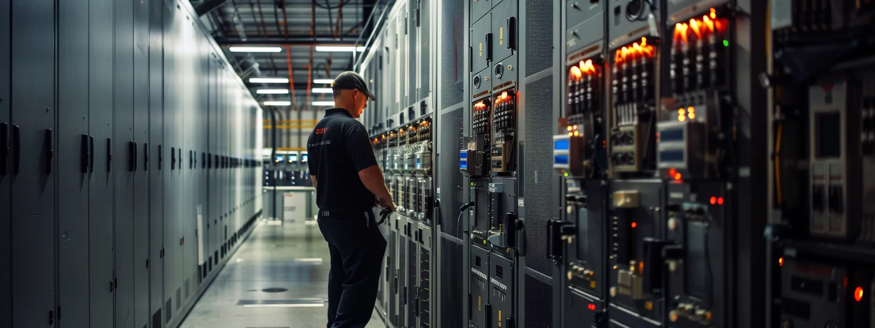 air power consultants installing advanced automatic transfer switches in kansas city data center.